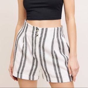 Dynamite High Rise Linen Shorts